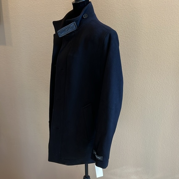 Andrew Marc Italian Soft Wool Peak Pea Coat. NWT - Picture 2 of 16